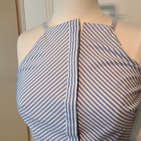 Pearl By Lela Rose Midi Striped Dress - Picture 4 of 5
